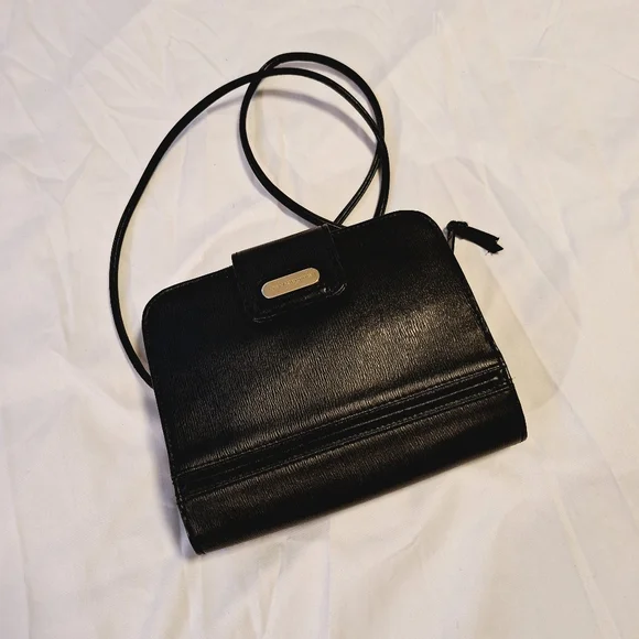 LIZ CLAIBOURNE GENIUNE LEATHER CROSSBODY BAG – VINTAGE - Picture 2 of 9